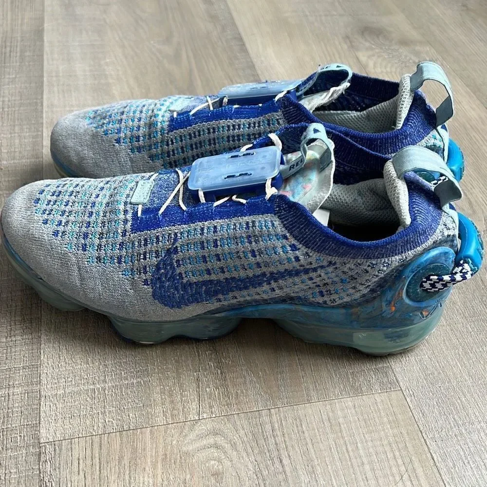 Nike GS Air VaporMax 2020 Sneakers 5Y Stone Deep Royal Racer Blue